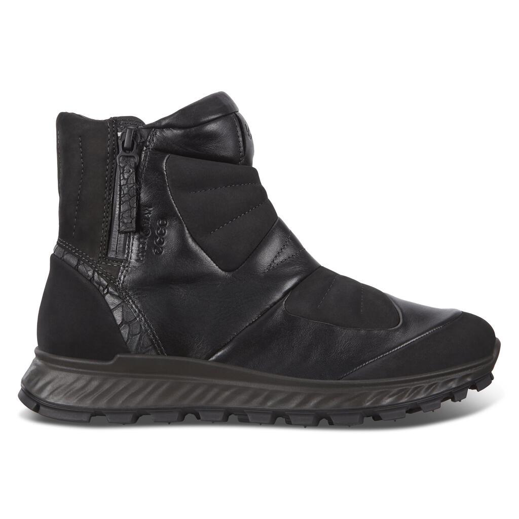 Ecco Exostrike Womens Ankle Boots In Black Sale - India LNE-928157